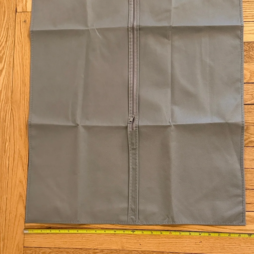Nordstrom CLOTH Charcoal 24”x42” suit dress Garment Bag ID Window